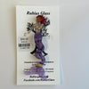 Rubius Glass - Suncatcher - Large Mermaid - Purple body, red hair