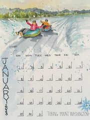 Load image into Gallery viewer, Carla Flegel - Calendar 2023 - hand painted watercolour - Carla Flegel - McMillan Arts Centre Gallery, Gift Shop and Box Office - Vancouver Island Art Gallery