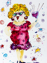 Load image into Gallery viewer, Carla Flegel - Card Sip Happens - Carla Flegel - McMillan Arts Centre Gallery, Gift Shop and Box Office - Vancouver Island Art Gallery