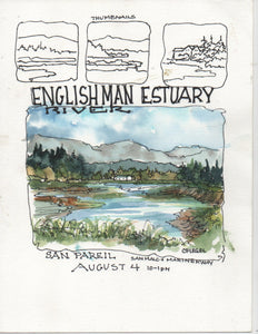 Plein Air Watercolour Class: Aug 4 - 10 AM - Englishman River Estuary - McMillan Arts Centre - McMillan Arts Centre Gallery, Gift Shop and Box Office - Vancouver Island Art Gallery