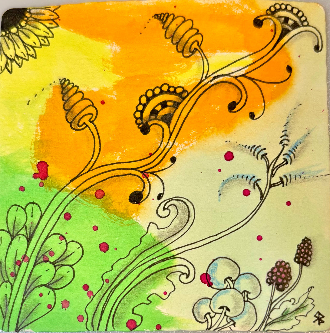 MAC School - Art Bites - Botanical Zentangle Part 1 with Rita Blom -Feb 15th 2026 - 10am-noon -  - Class - McMillan Arts Centre & MAC Box Office