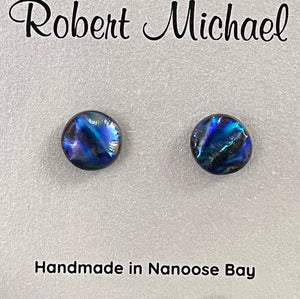 Robert Tutty - Earrings -  Dichroic glass - Round -  - Jewellery - McMillan Arts Centre & MAC Box Office