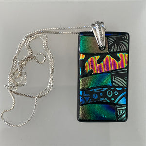 Robert Tutty - Pendant - Rectangle- 18" sterling silver chain -  - Jewellery - McMillan Arts Centre & MAC Box Office