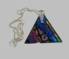 Robert Tutty - Pendant - Dichroic glass- Triangle - 18" sterling silver chain