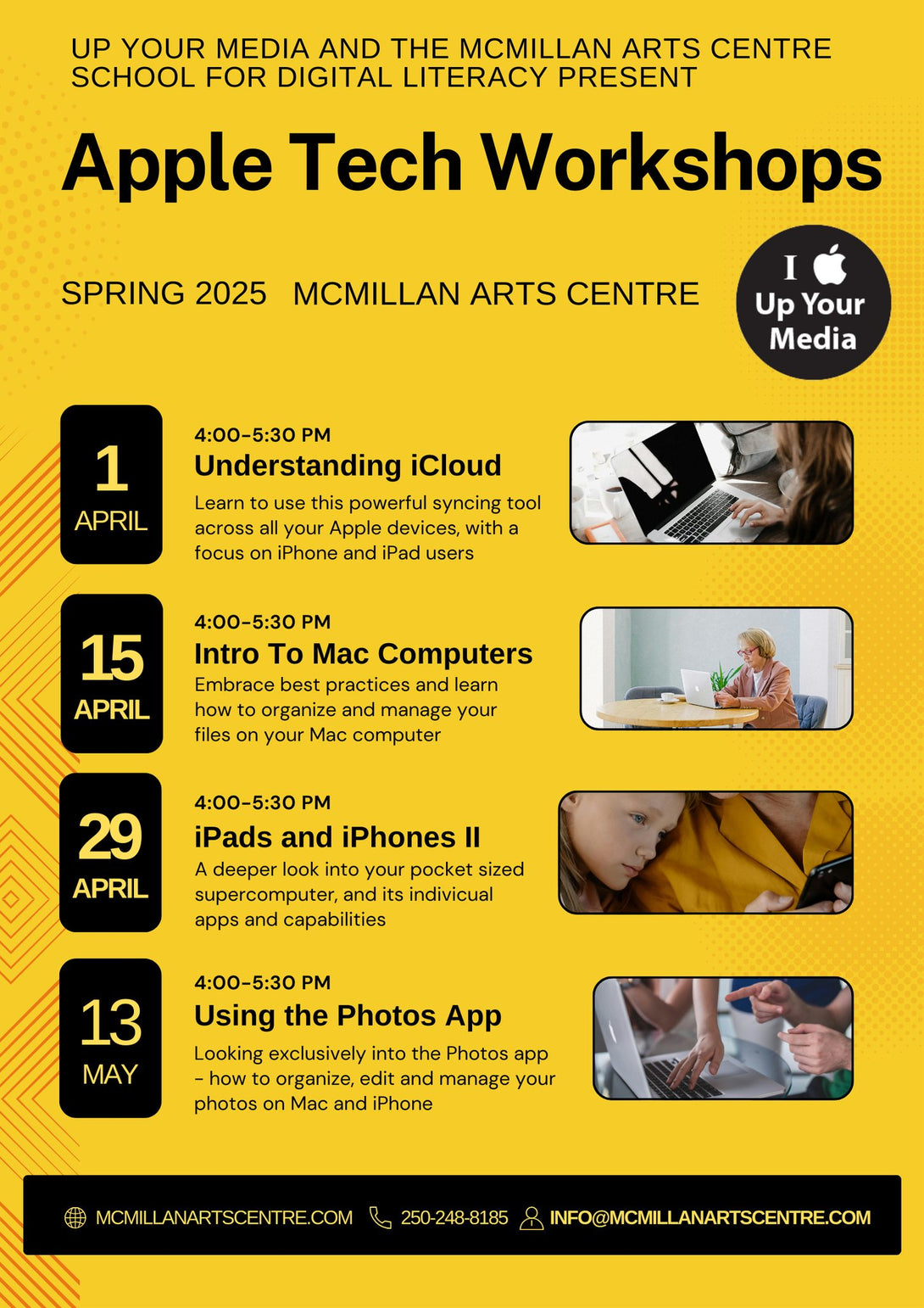 MAC School - Apple Tech Workshop - Intro to Your Mac Computer - Apr 15, 2025 4PM