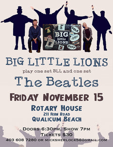 Big Little Lions Meet the Beatles, Friday, November 15th, 2024 -  - Box Office - McMillan Arts Centre & MAC Box Office