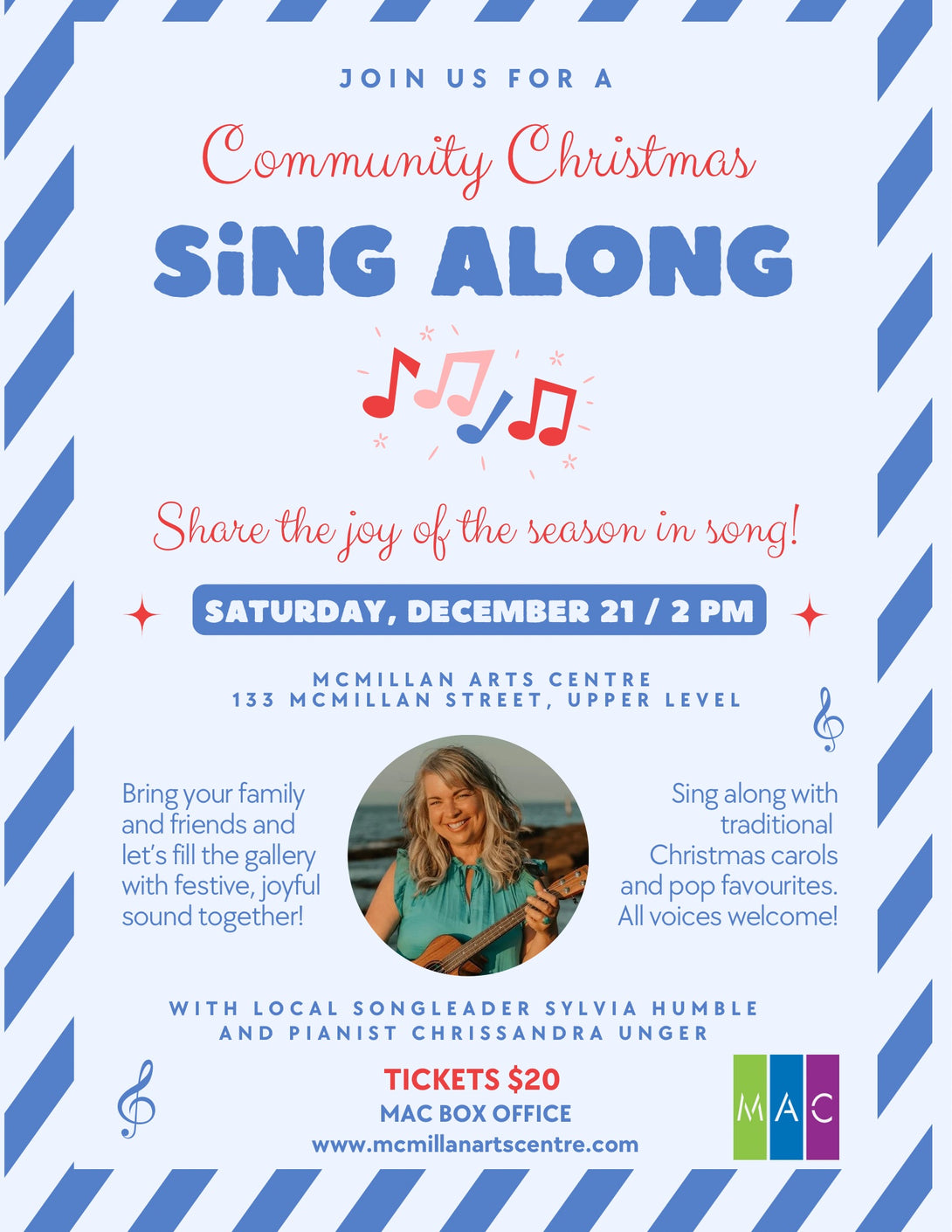 COMMUNITY CHRISTMAS SING ALONG with Sylvia Humble