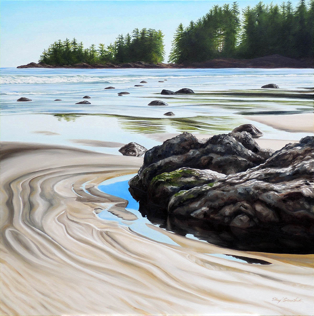 Glistening Sand, by Sheryl Sawchuk - Sheryl Sawchuk - McMillan Arts Centre Gallery, Gift Shop and Box Office - Vancouver Island Art Gallery