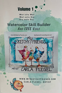 Carla Flegel - Book - Walercolor Skill Builder & free video - Volume 1 - Carla Flegel - Book - McMillan Arts Centre & MAC Box Office