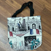 Ani Macgillivary - Tote - French cities - 15"long  x 18"wide x  3"deep