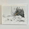 Donna D'Aquino - Card - "Rocky Trees" - set of 5 blank cards