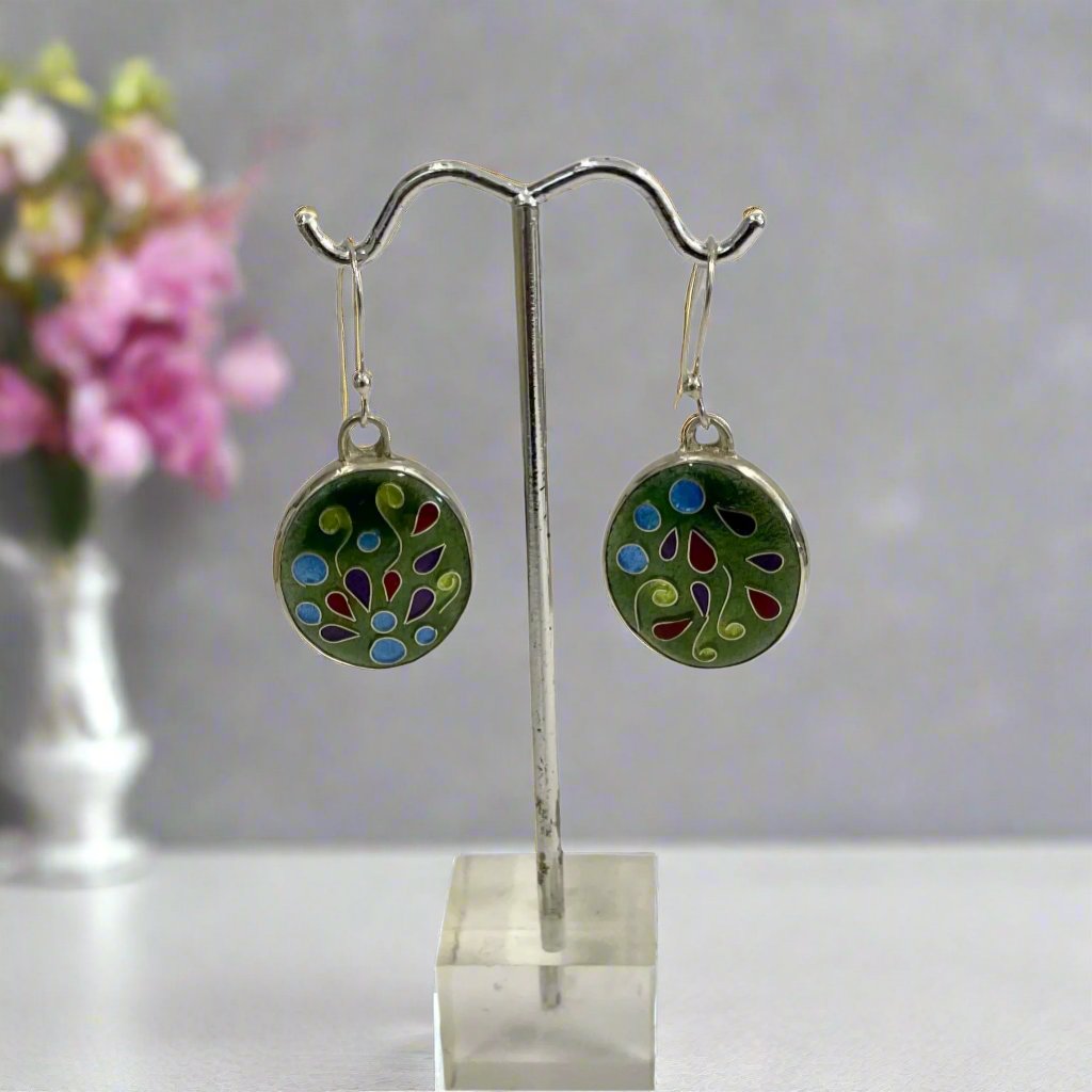 Gina Shear - Earrings - Sterling Silver & enamel -  - Jewellery - McMillan Arts Centre & MAC Box Office