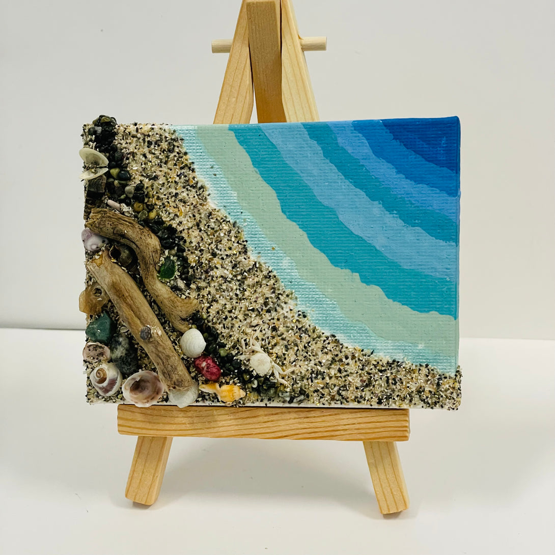 Jan Myers - Mixed Media - Beach Scene 4