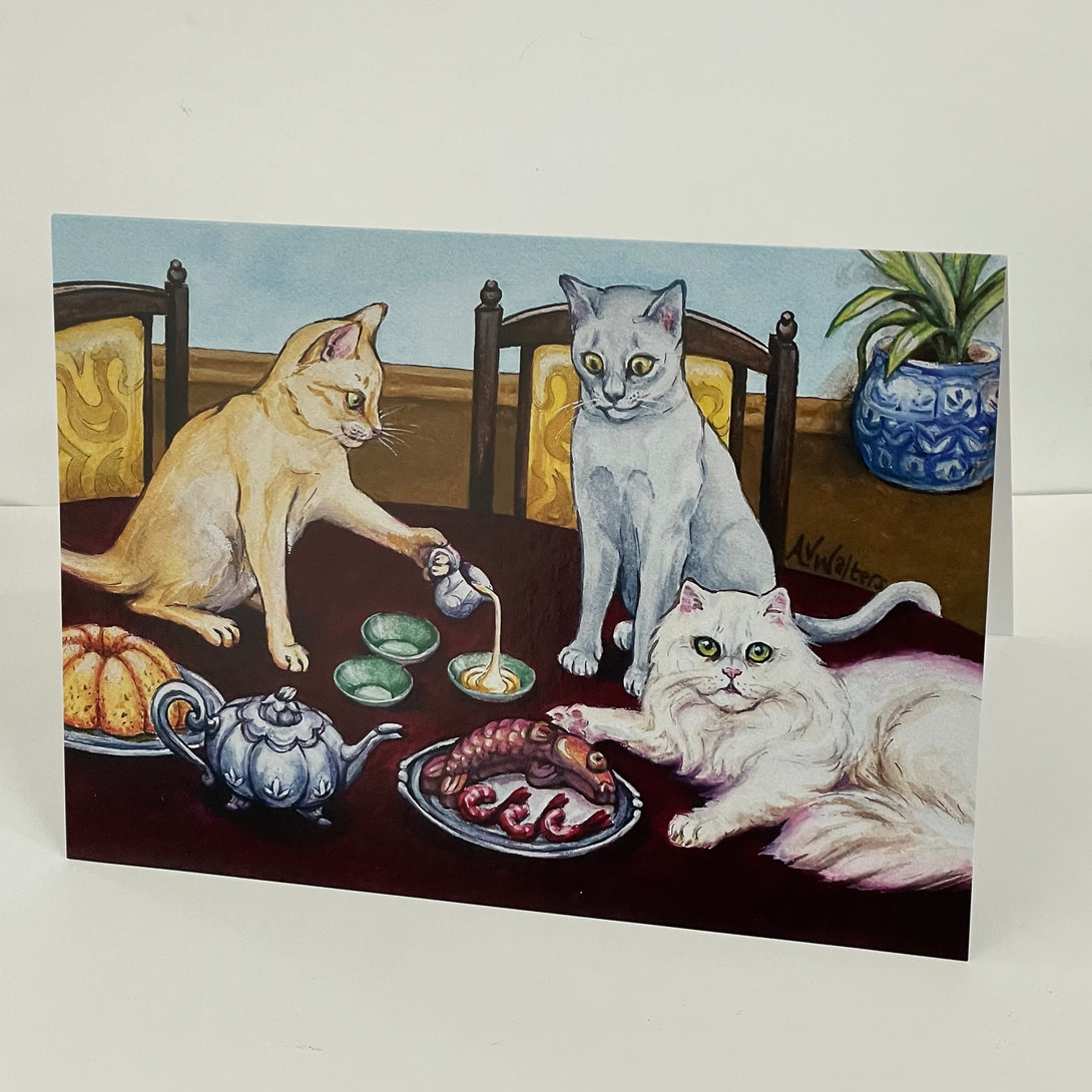 Andrea Walters - Card - Cats' Cream Tea