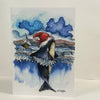 Carla Flegel - Christmas Card - "Jump for Joy" Christmas Orca