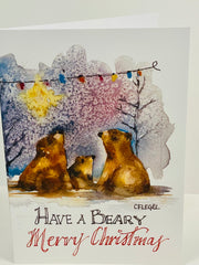 Load image into Gallery viewer, Carla Flegel - Christmas Card - Have a Beary Merry Christmas -  - Christmas Card - McMillan Arts Centre &amp; MAC Box Office