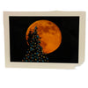 Jane Davidson - Christmas Card - Full Moon behind Christmas tree