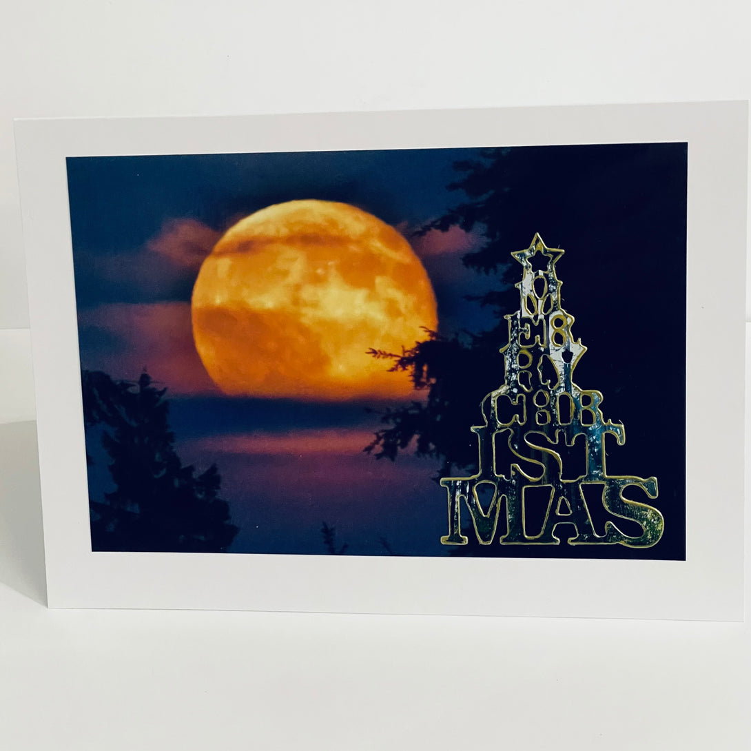 Jane Davidson - Christmas Card - Full moon 