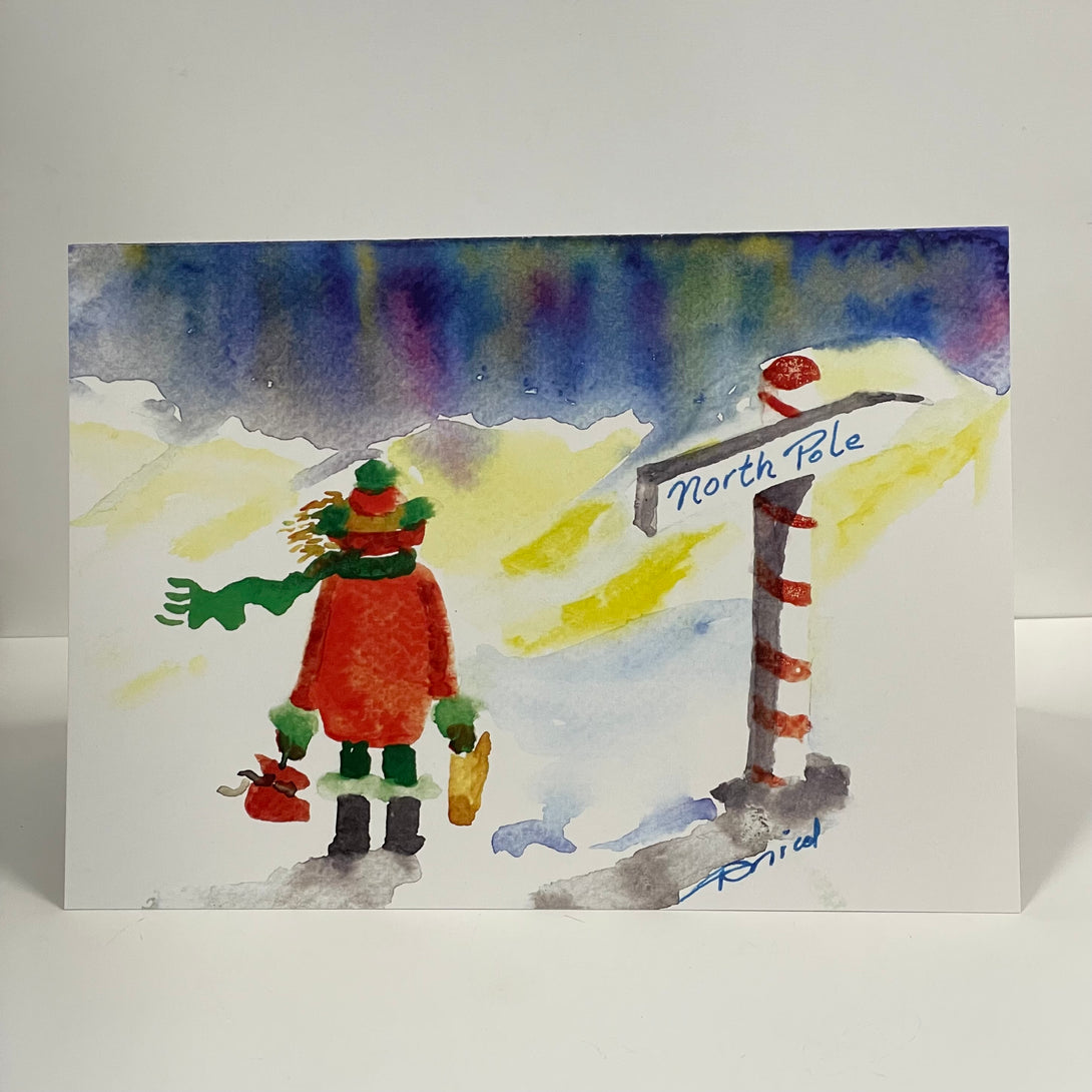 Deborah Nicol - Christmas Card - On the Way to the North Pole