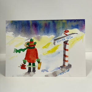 Deborah Nicol - Christmas Card - On the Way to the North Pole