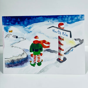 Deborah Nicol - Christmas Card - Santa's Elf