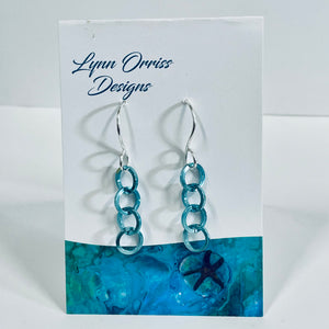 Lynn Orriss - Earrings -    Silver blue rings -  - Jewellery - McMillan Arts Centre & MAC Box Office