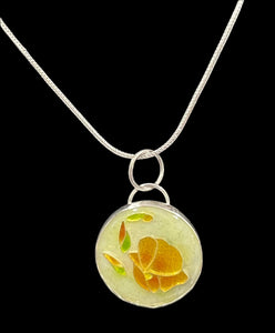 Gina Shear - Pendant -  Orange Poppy