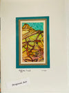 Lynn Orriss - Card -Original alcohol ink painting- "Off the Trail"
