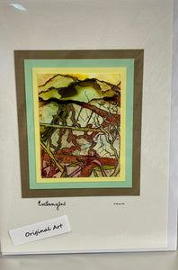 Lynn Orriss - Card -Original alcohol ink painting- "Entangled" -  - Card - McMillan Arts Centre & MAC Box Office