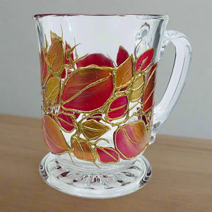 Lori Schiersmann - Pedestal Mug - Red/Copper/Gold