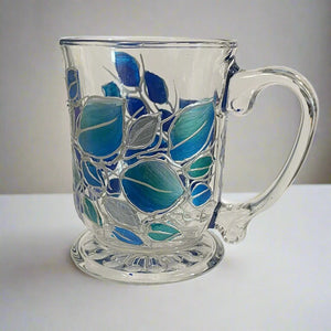 Lori Schiersmann - Pedestal Mug - Blue/Teal/Silver