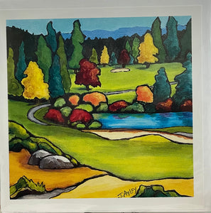 Joanne Ayley - Card - "Fall Fairway"