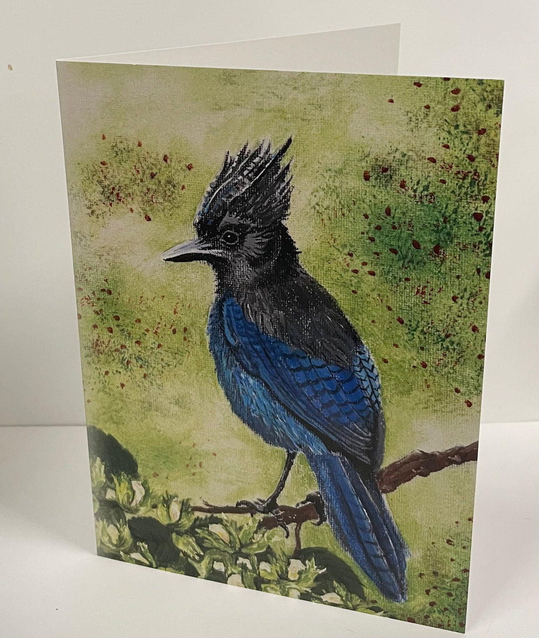 Julia Jenkins - Card - Blue Jay - original painting by Twana MacArthur -  - Card - McMillan Arts Centre & MAC Box Office