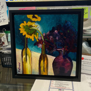 Carla Weaver - Oil Painting - "Community" 10" x 10" -  - Painting - McMillan Arts Centre & MAC Box Office