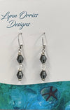 Lynn Orriss - Jewellery - Earrings - Hematite and crystal beads