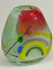 Load image into Gallery viewer, Cinderella Glass - Rainbow Vase - 5&quot; tall -  - Glass Art - McMillan Arts Centre &amp; MAC Box Office
