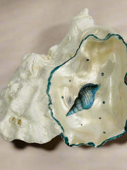 Load image into Gallery viewer, Darlene Looy - Painted Oyster Shell -  - Mixed Media - McMillan Arts Centre &amp; MAC Box Office
