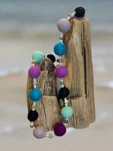 Lynn Orriss - Necklace - Felted Balls - 13" long -  - Jewellery - McMillan Arts Centre & MAC Box Office