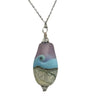 Garry White (Glass in Motion) - Necklace - Lampwork pendant - Teardrop - 18" chain