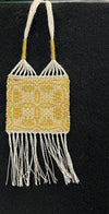 Sharon Young - Pendant - Handwoven from linen & cotton - Yellow
