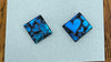 Robert Tutty - Earrings -  Dichroic glass - Square