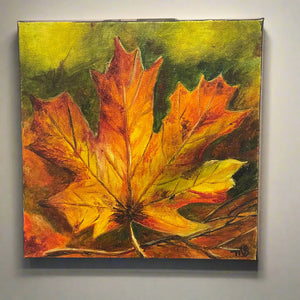 Margery Blom - Oil Painting - Oh Canada #3- 8" x 8"