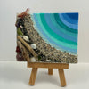 Jan Myers - Mixed Media - Beach scene 4" x 3"