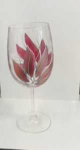 Lori Schiersmann - Wine Glass - Pink/Gold/Silver -  - Glass Art - McMillan Arts Centre & MAC Box Office