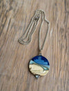 Garry White (Glass in Motion) - Necklace - Lampwork pendant - Round - 18" chain