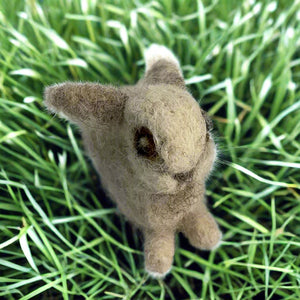 Kate Beauregard - Felted Bunny- Light Grey -  - Fibre Art - McMillan Arts Centre & MAC Box Office