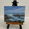 Lynn Orriss - Mini Painting - "West Coast Van Isle" 2" x 3" - easel included