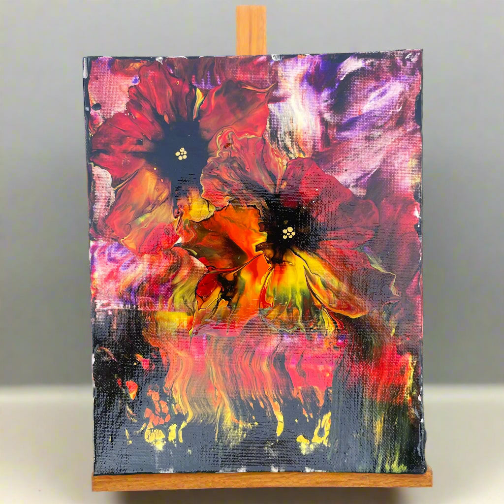 Diana Lockwood - Acrylic Pour - Flowers - 8