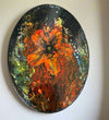 Diana Lockwood - Acrylic Pour - Flowers - Oval