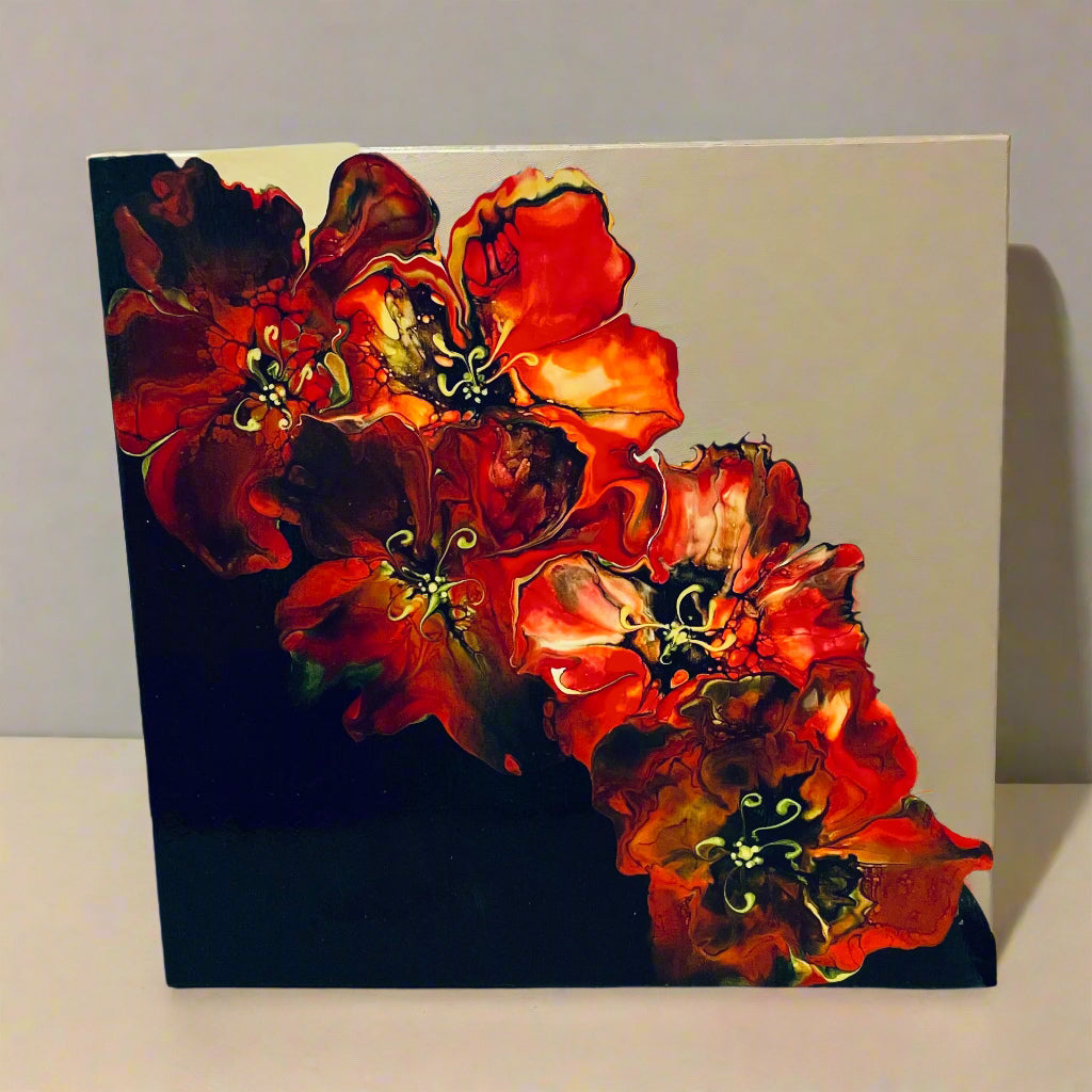 Diana Lockwood - Acrylic Pour - Flowers - 12